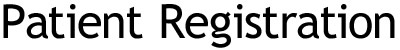 Patient Registration Forms Logo